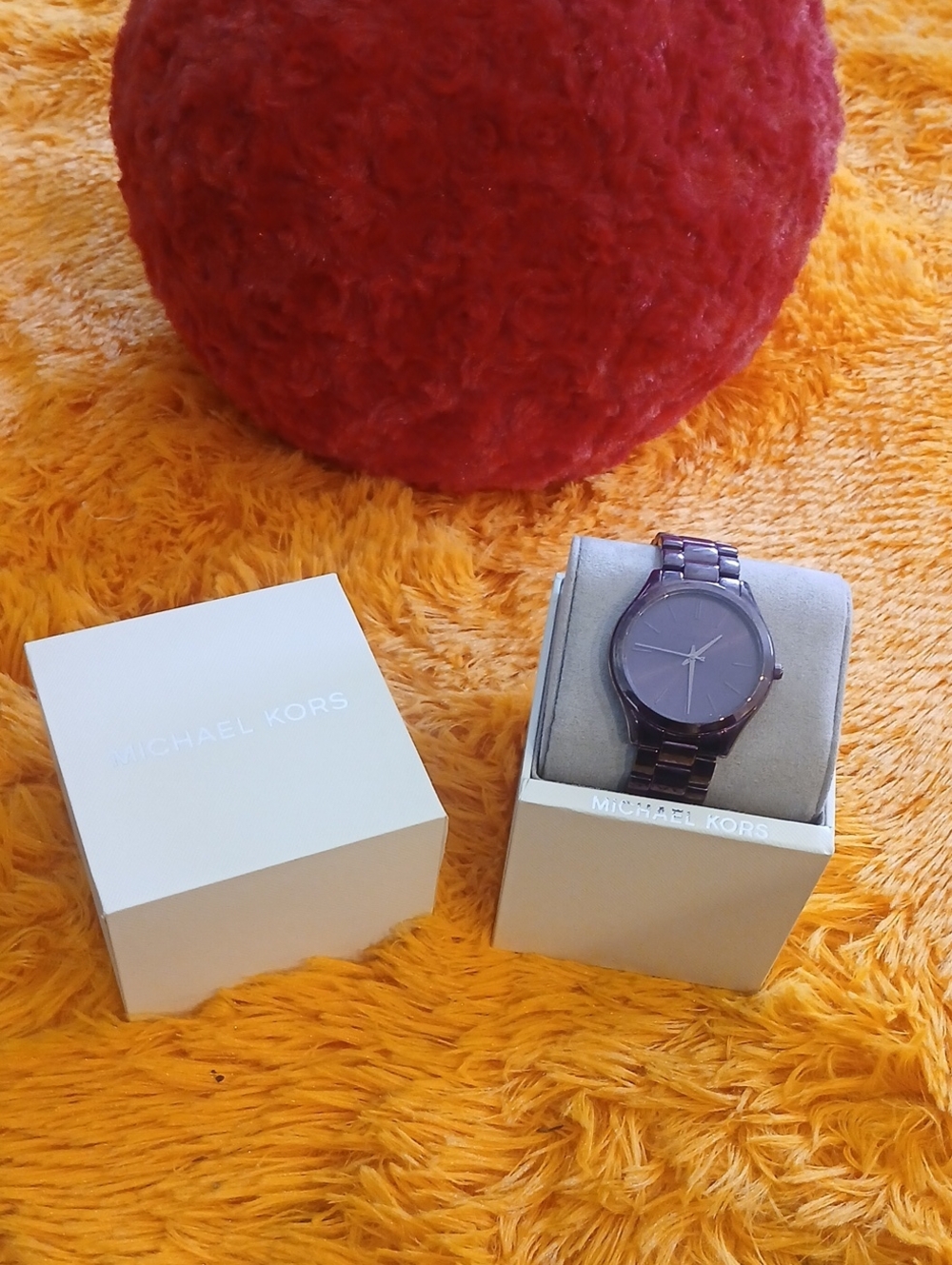 Michael Kors Men's Purple Stainless Steel Bracelet Watch